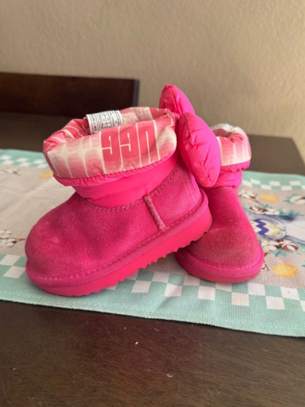 UGG Toddlers' Bailey Bow Maxi Boot Pink Baby 3T Boots
